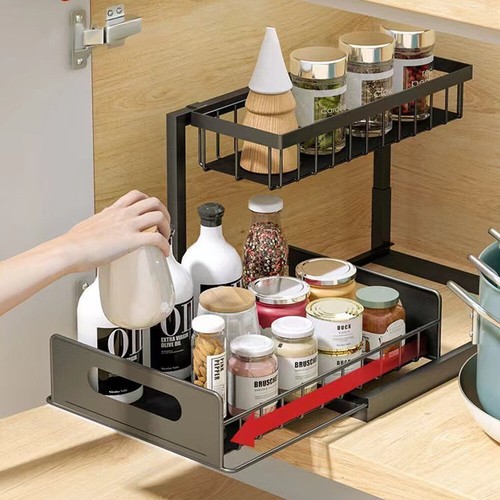 Tier pull out basket - out, kitchen