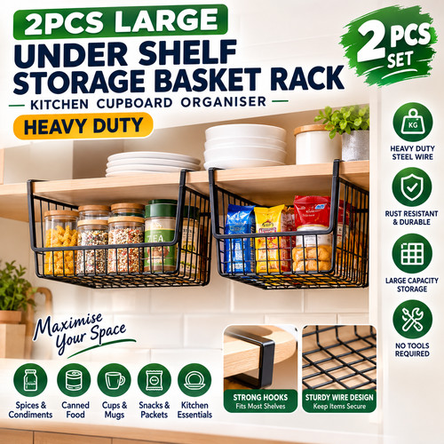 2pcs under shelf storage - shelf,