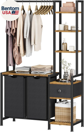 Laundry hamper with shelf 5 - shelf,,