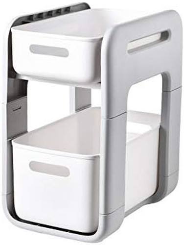 Tier stackable storage shelf - 2-tier,