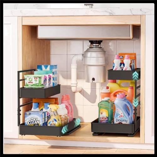 Under sink organizer - sink,