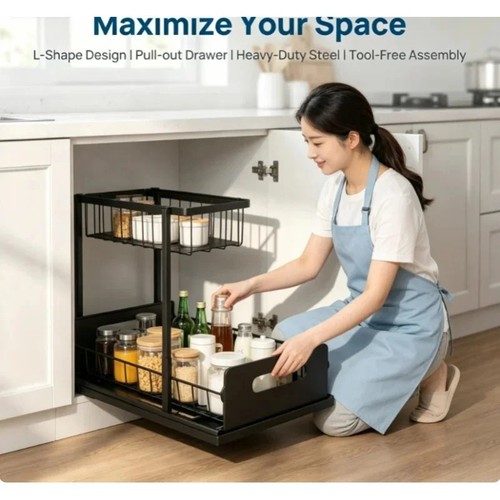 Tier pull out basket - out,