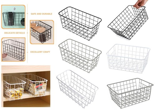 Metal wire storage basket - storage,